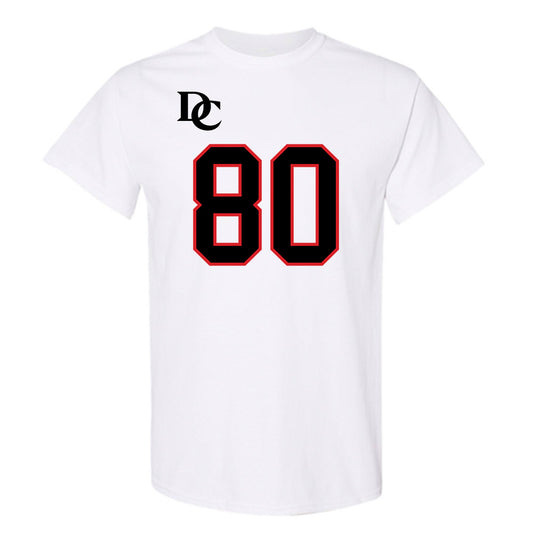 Davidson - NCAA Football : Xavier Vela - White Replica Shersey T-Shirt-0