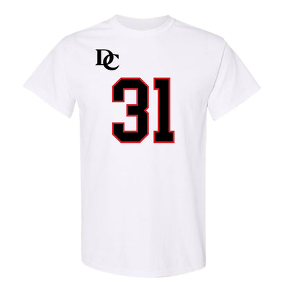 Davidson - NCAA Football : Michael Leonard - White Replica Shersey T-Shirt