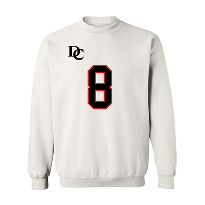 Davidson - NCAA Football : Andrew Frazier - White Replica Shersey Crewneck Sweatshirt