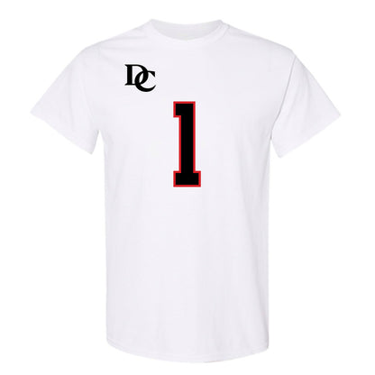 Davidson - NCAA Football : Jaleel Sales - White Replica Shersey T-Shirt