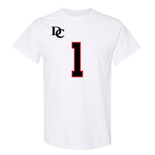 Davidson - NCAA Football : Jaleel Sales - White Replica Shersey T-Shirt