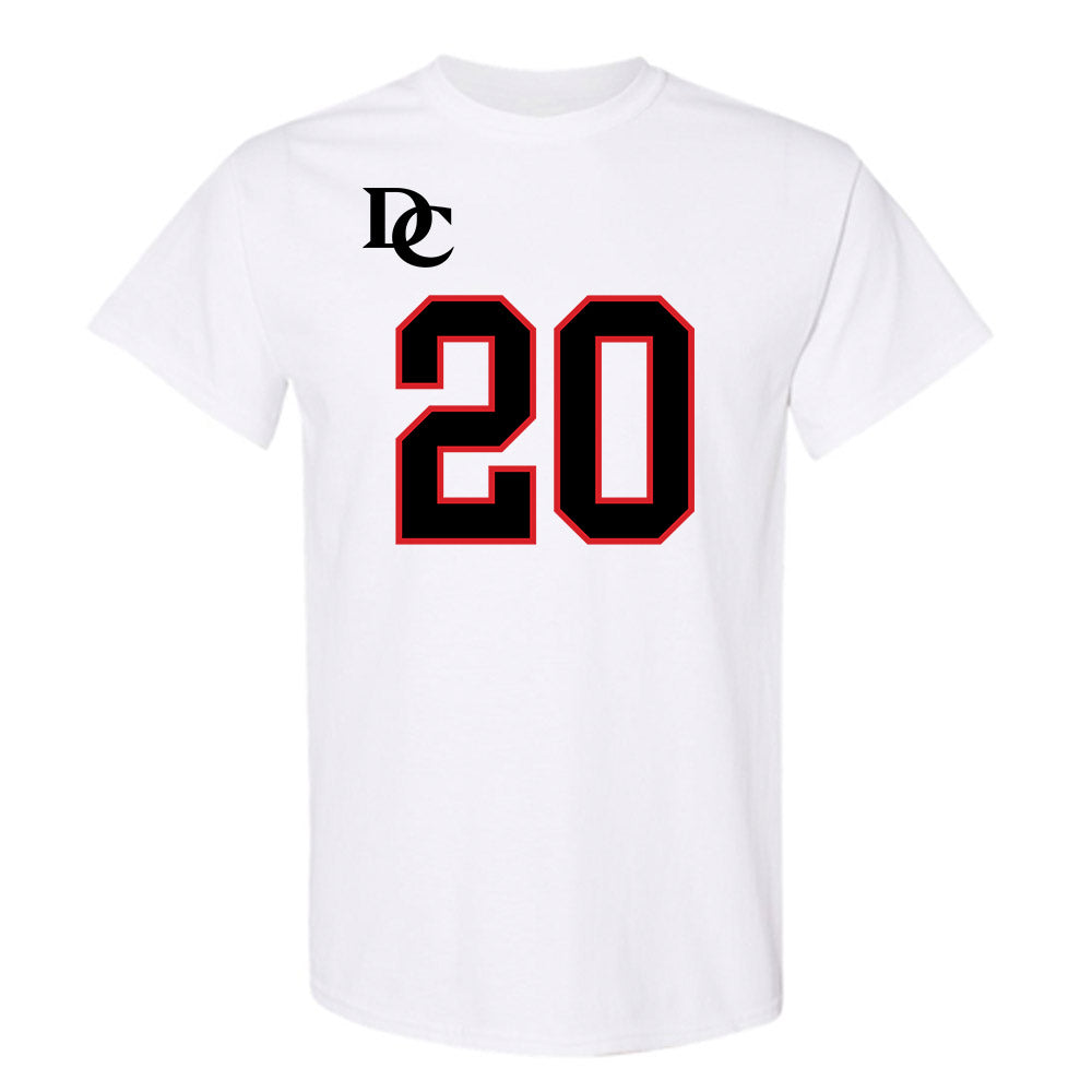 Davidson - NCAA Football : Quinton Cancel II - White Replica Shersey T-Shirt