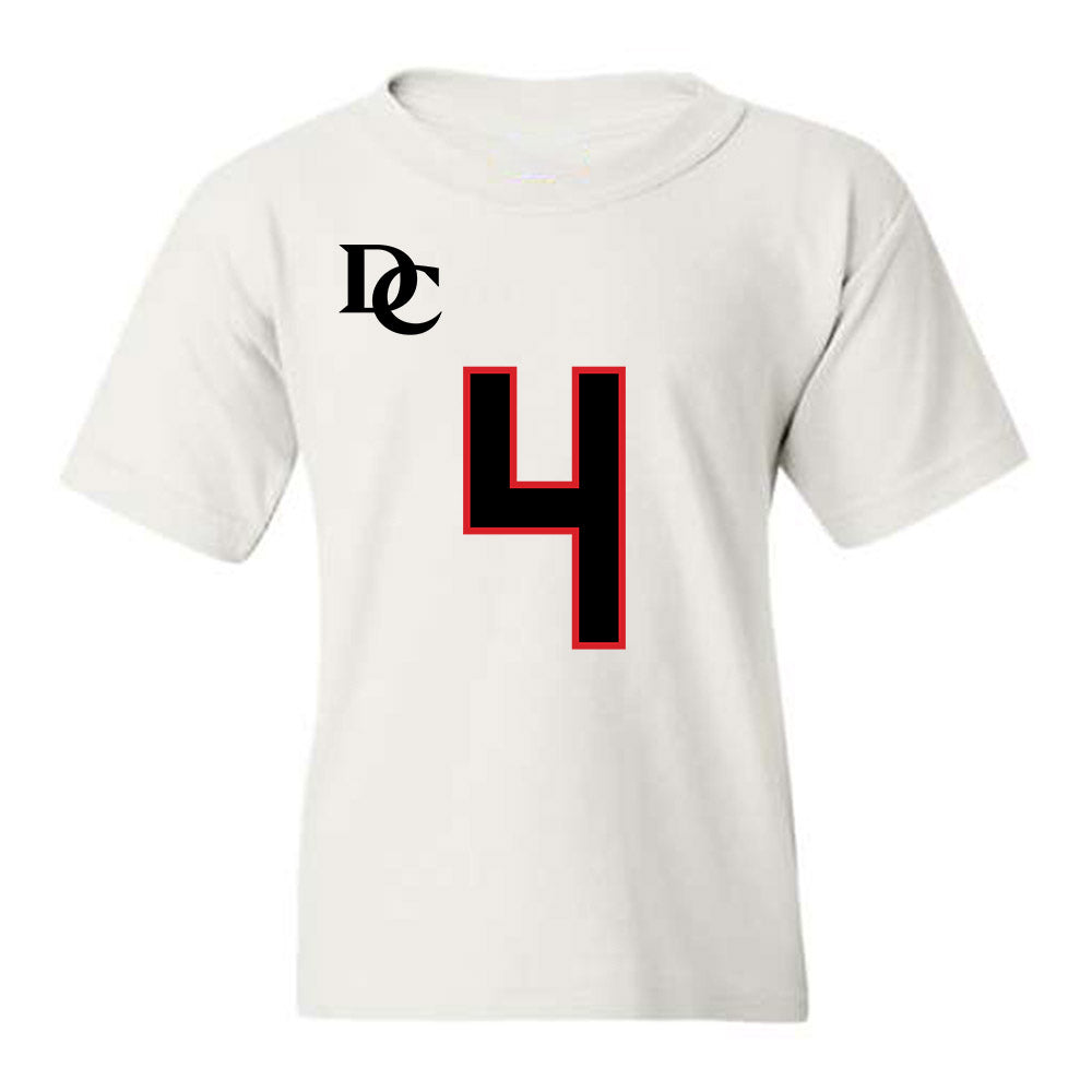 Davidson - NCAA Football : Tahir Henry - White Replica Shersey Youth T-Shirt