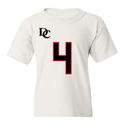 Davidson - NCAA Football : Tahir Henry - White Replica Shersey Youth T-Shirt