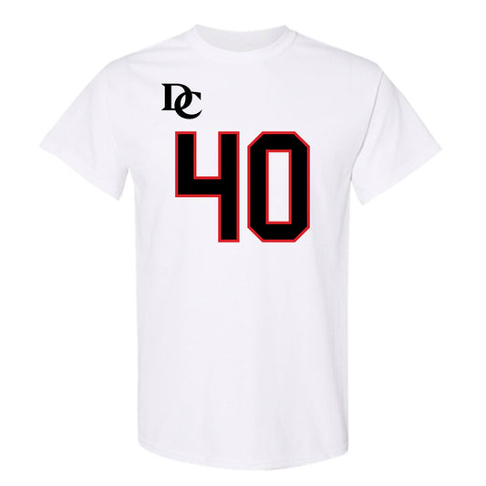 Davidson - NCAA Football : Carius McClain - White Replica Shersey T-Shirt