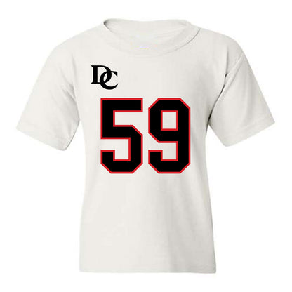 Davidson - NCAA Football : Danzel Chukwuemeka - White Replica Shersey Youth T-Shirt-0