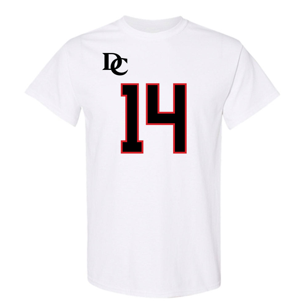 Davidson - NCAA Football : Landon Smart - White Replica Shersey T-Shirt
