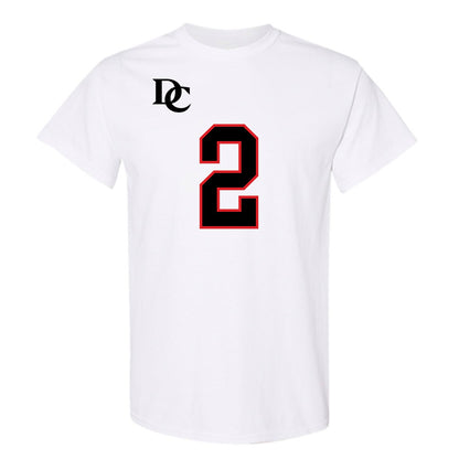 Davidson - NCAA Football : Mari Adams - White Replica Shersey T-Shirt