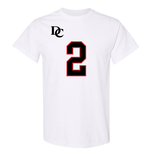 Davidson - NCAA Football : Mari Adams - White Replica Shersey T-Shirt