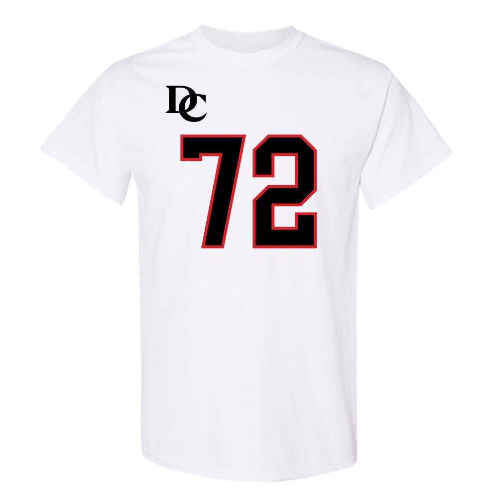 Davidson - NCAA Football : Liam Turner - White Replica Shersey T-Shirt