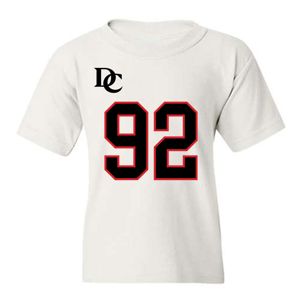 Davidson - NCAA Football : Christian Hayes - White Replica Shersey Youth T-Shirt-0