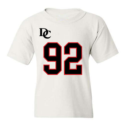 Davidson - NCAA Football : Christian Hayes - White Replica Shersey Youth T-Shirt-0