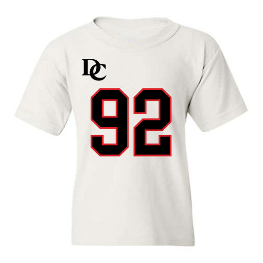 Davidson - NCAA Football : Christian Hayes - White Replica Shersey Youth T-Shirt-0