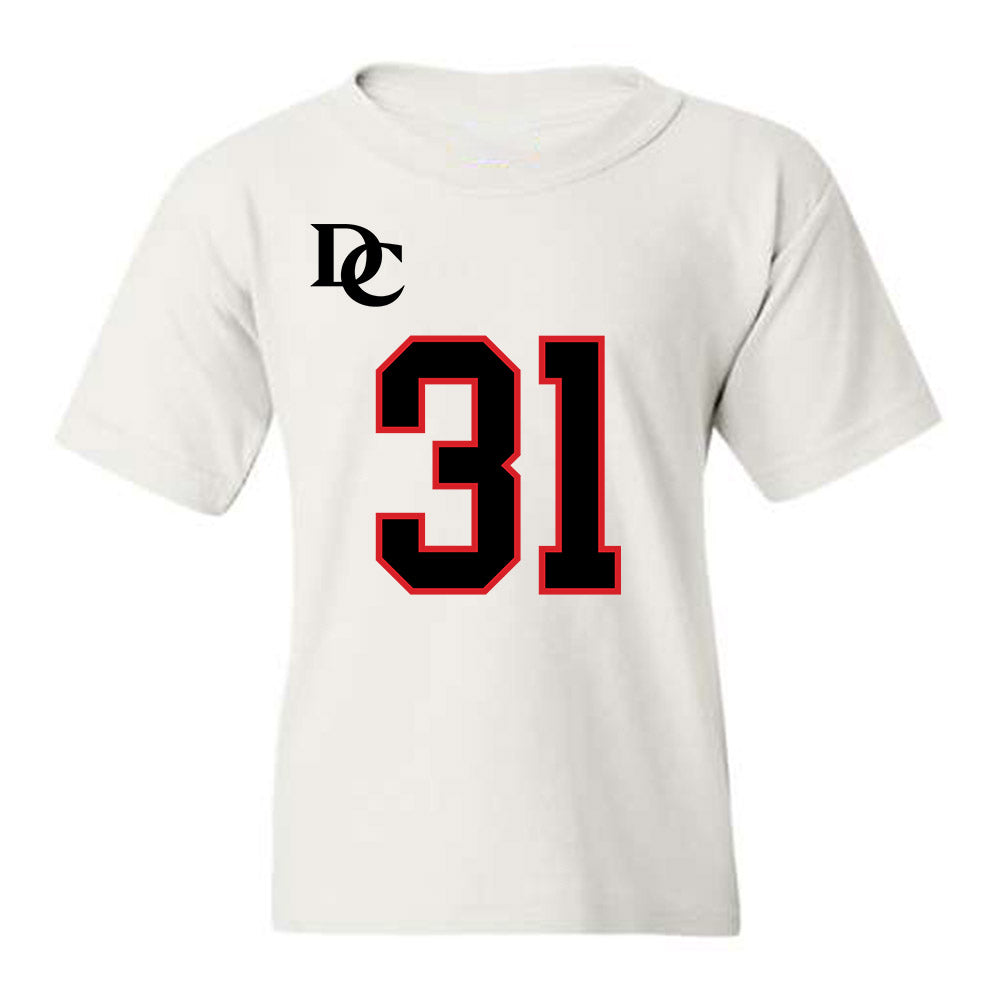 Davidson - NCAA Football : Michael Leonard - White Replica Shersey Youth T-Shirt