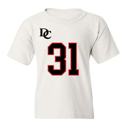 Davidson - NCAA Football : Michael Leonard - White Replica Shersey Youth T-Shirt