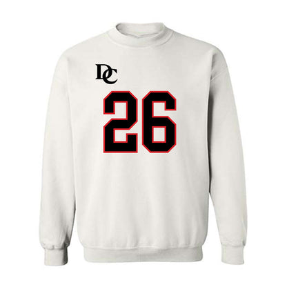 Davidson - NCAA Football : Jayden Ferguson - White Replica Shersey Crewneck Sweatshirt-0