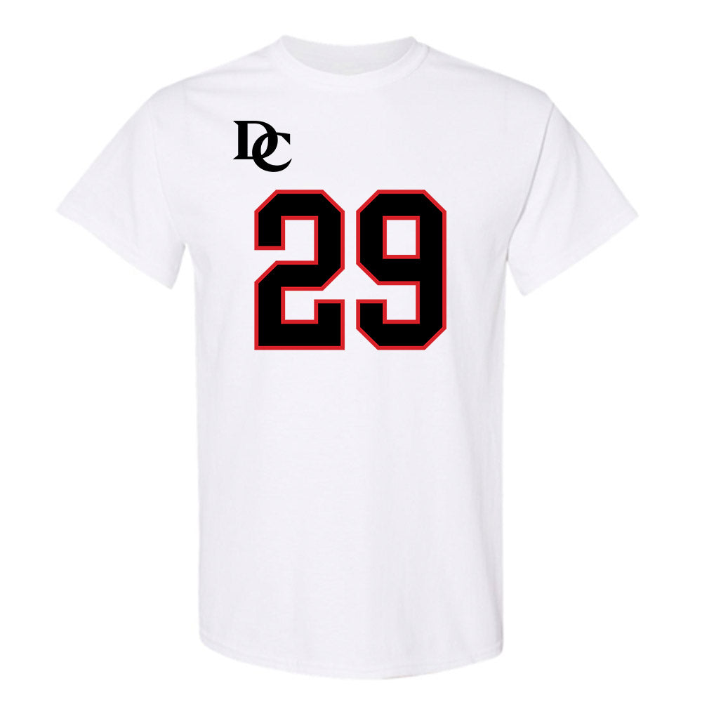 Davidson - NCAA Football : Carter Simko - White Replica Shersey T-Shirt-0