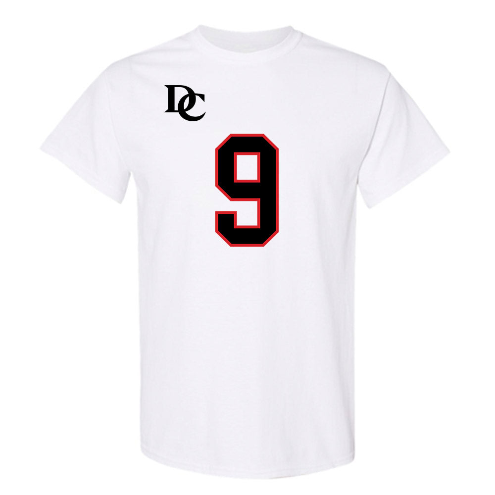 Davidson - NCAA Football : Landon Glezen - White Replica Shersey T-Shirt-0