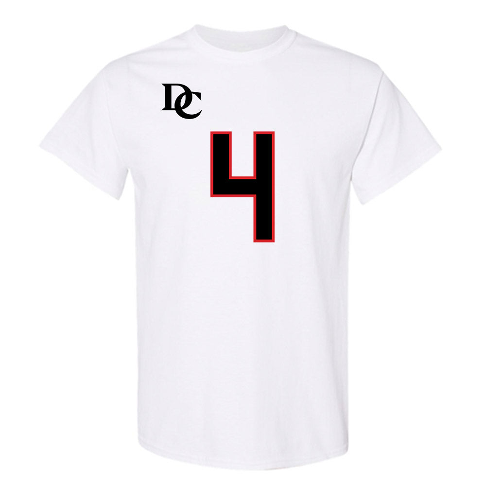 Davidson - NCAA Football : Tahir Henry - White Replica Shersey T-Shirt