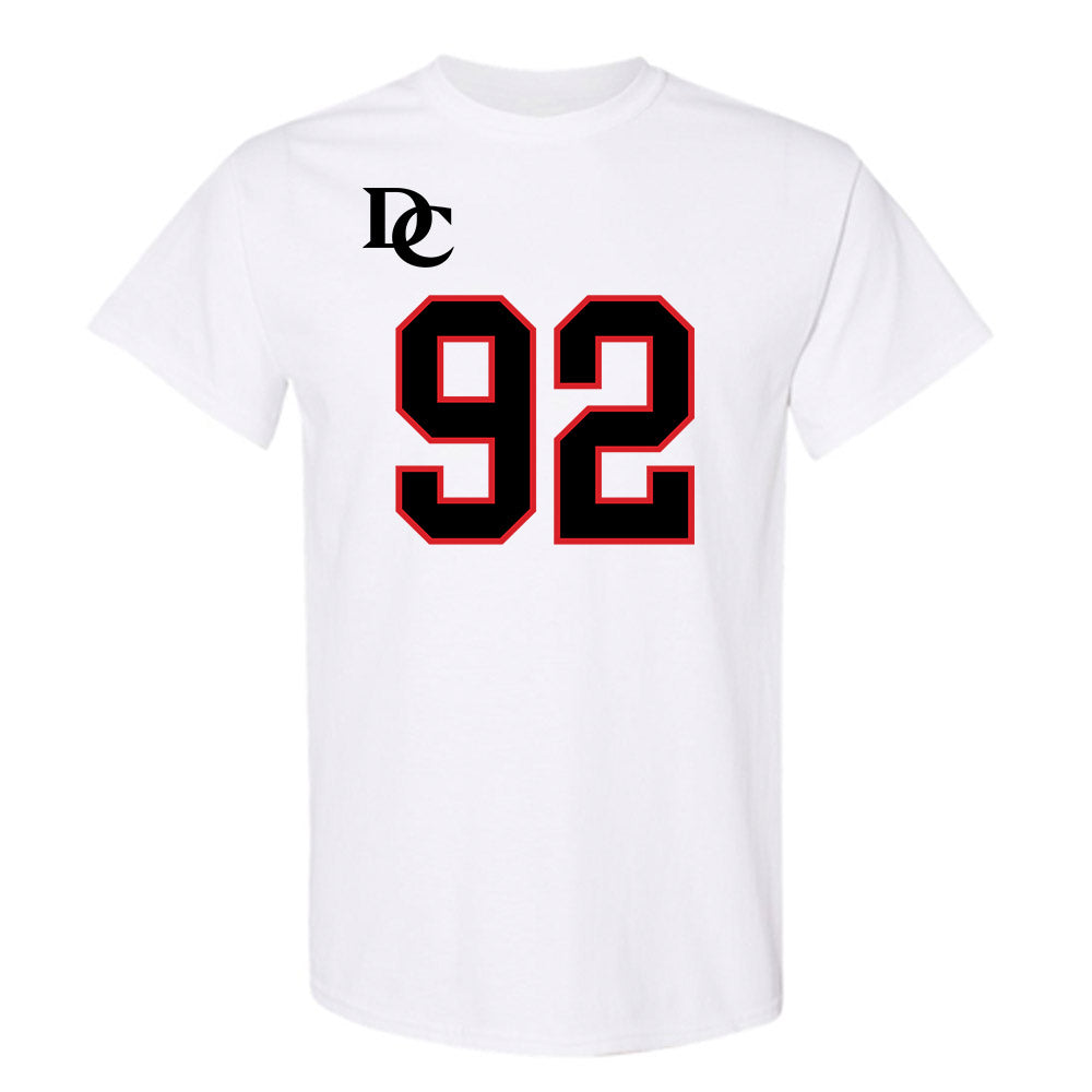 Davidson - NCAA Football : Christian Hayes - White Replica Shersey T-Shirt-0
