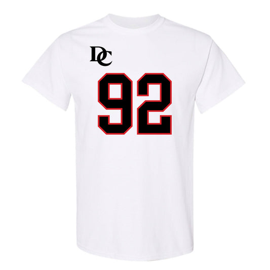 Davidson - NCAA Football : Christian Hayes - White Replica Shersey T-Shirt-0