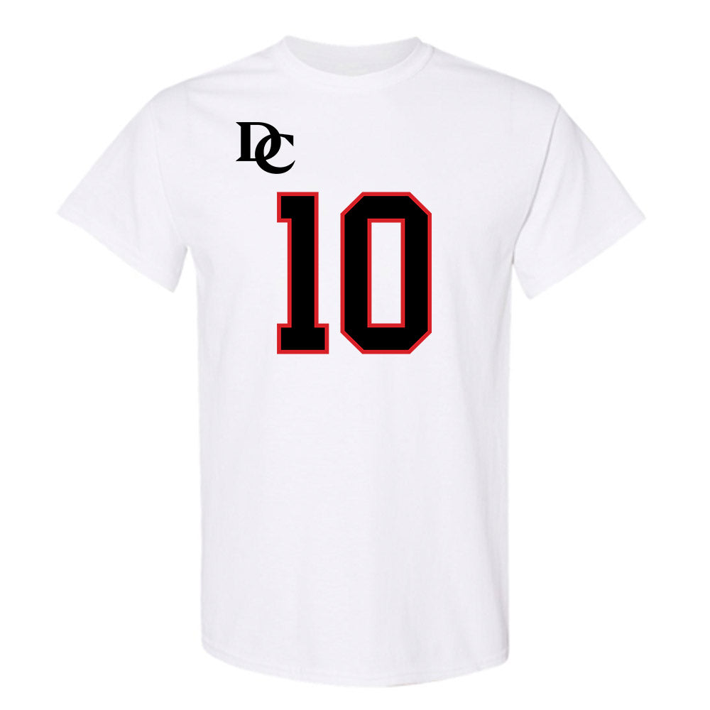 Davidson - NCAA Football : AJ Adams - White Replica Shersey T-Shirt