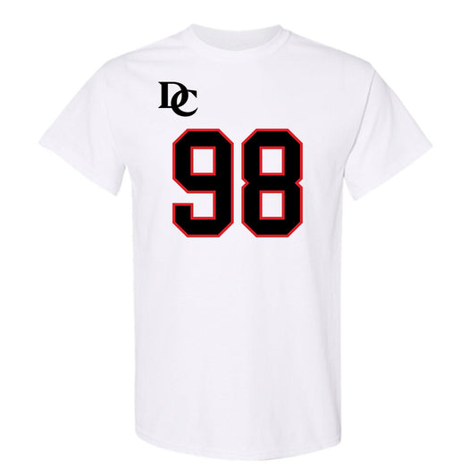 Davidson - NCAA Football : Jeramy Stith - White Replica Shersey T-Shirt-0