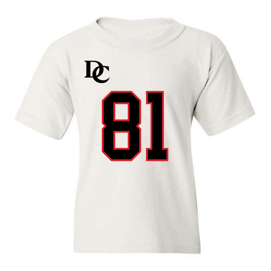 Davidson - NCAA Football : Alani Ajigbotosho - White Replica Shersey Youth T-Shirt