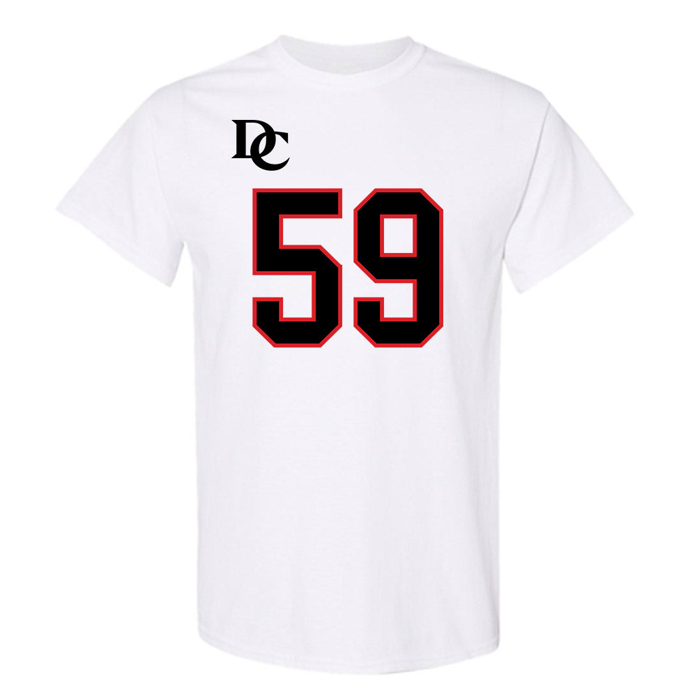 Davidson - NCAA Football : Danzel Chukwuemeka - White Replica Shersey T-Shirt-0