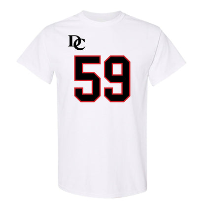 Davidson - NCAA Football : Danzel Chukwuemeka - White Replica Shersey T-Shirt-0