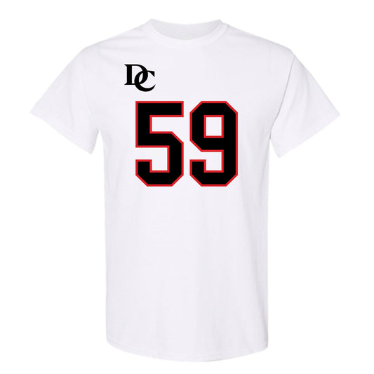 Davidson - NCAA Football : Danzel Chukwuemeka - White Replica Shersey T-Shirt-0