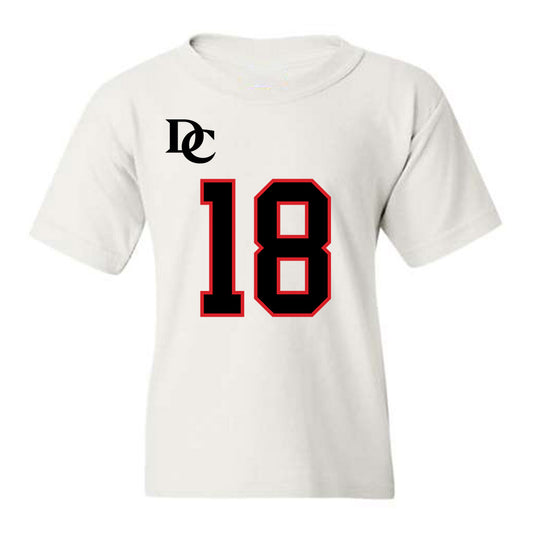 Davidson - NCAA Football : Jacary Lightsey - White Replica Shersey Youth T-Shirt