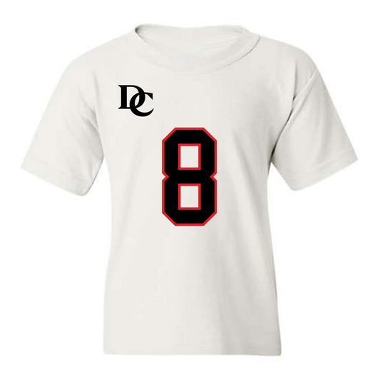Davidson - NCAA Football : Andrew Frazier - White Replica Shersey Youth T-Shirt