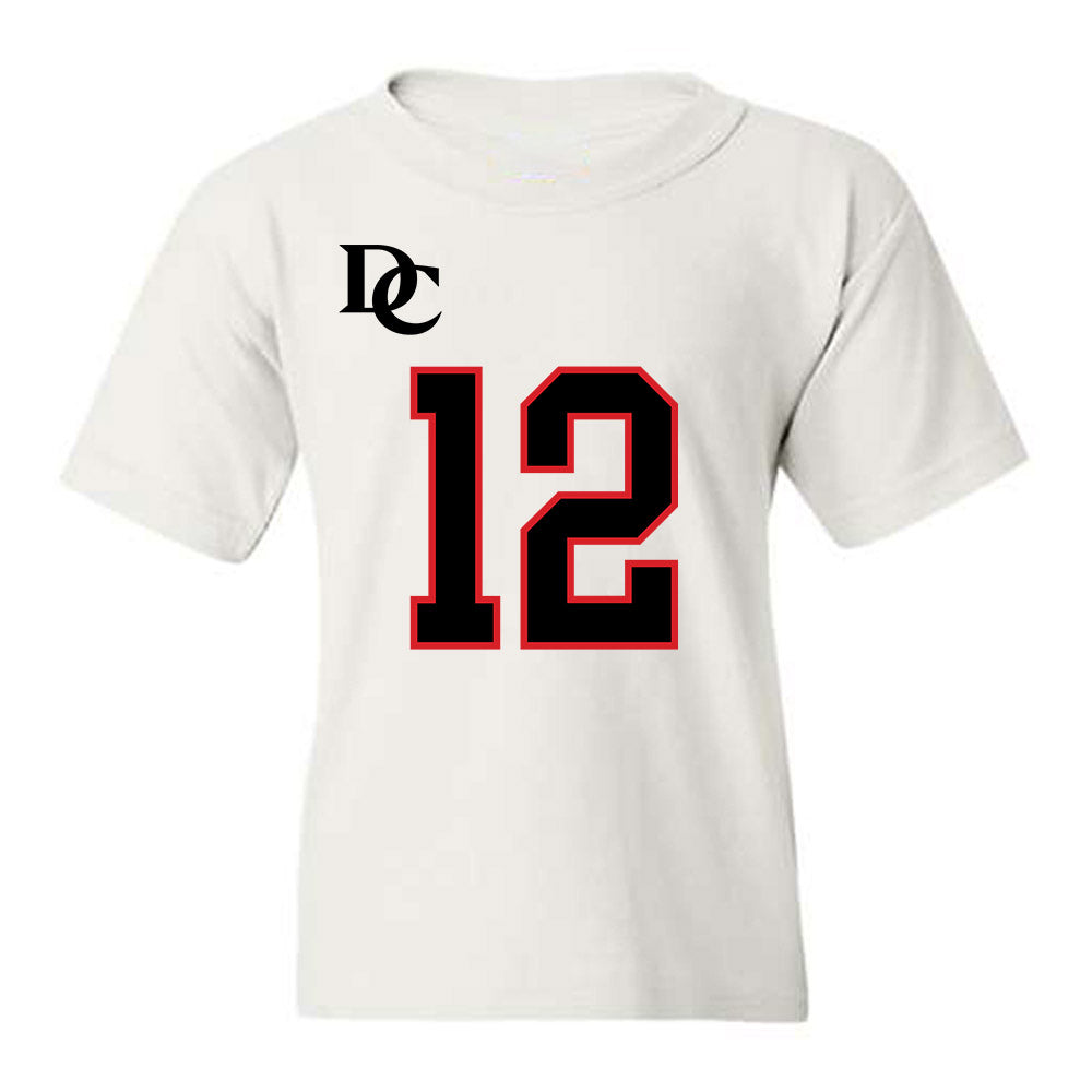 Davidson - NCAA Football : Christian Lyons - White Replica Shersey Youth T-Shirt-0