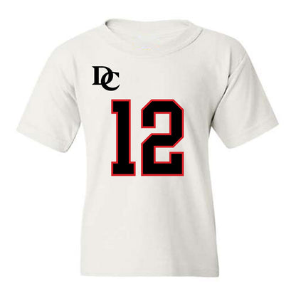 Davidson - NCAA Football : Christian Lyons - White Replica Shersey Youth T-Shirt-0