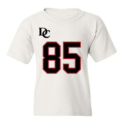 Davidson - NCAA Football : Jack Perozek - White Replica Shersey Youth T-Shirt-0