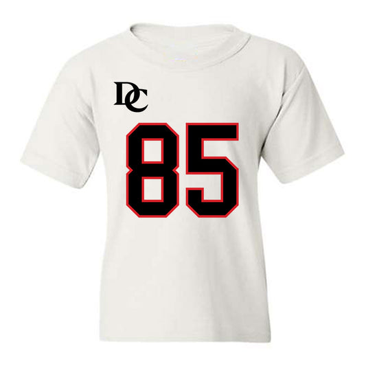 Davidson - NCAA Football : Jack Perozek - White Replica Shersey Youth T-Shirt-0