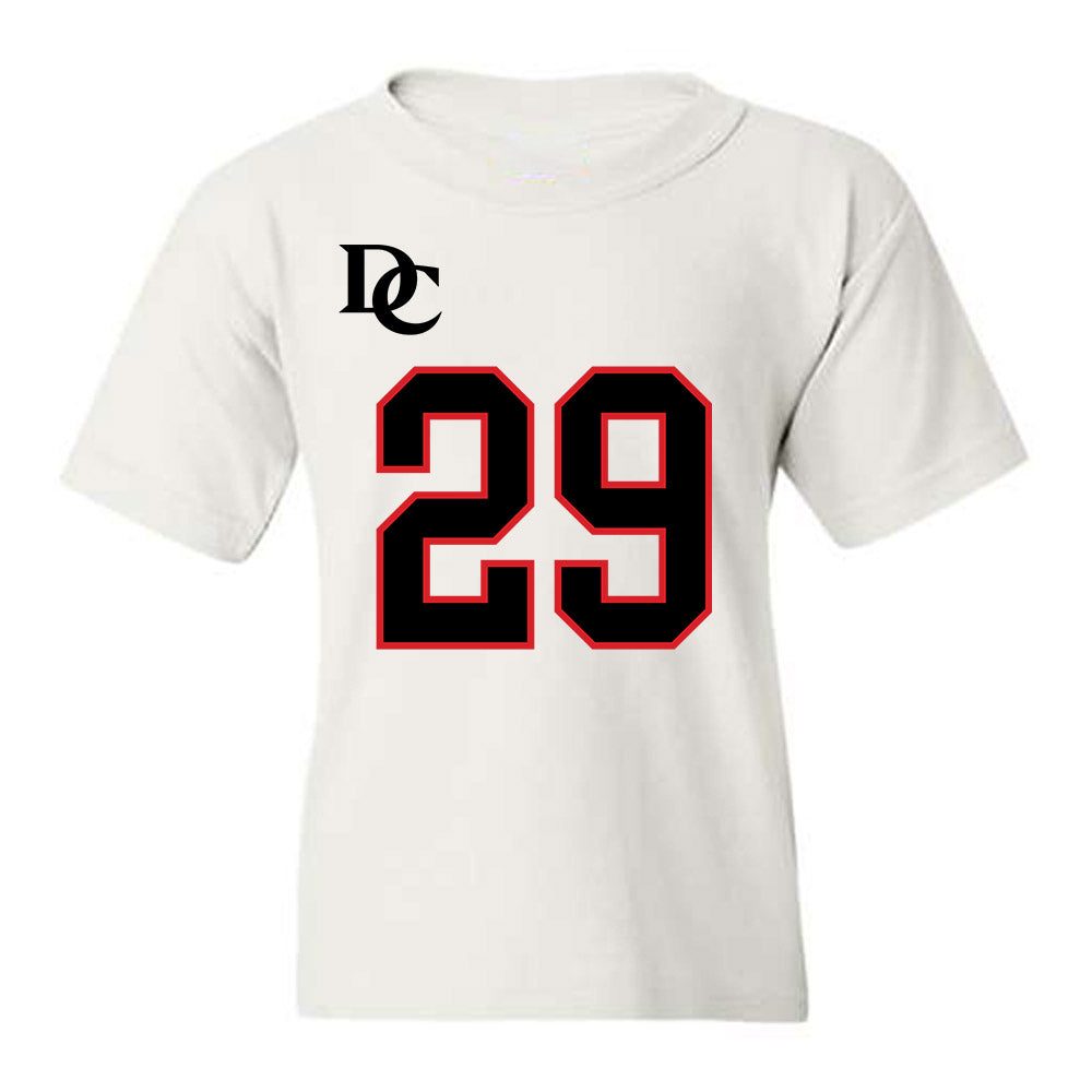 Davidson - NCAA Football : Carter Simko - White Replica Shersey Youth T-Shirt-0