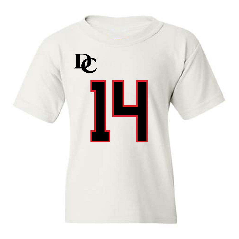 Davidson - NCAA Football : Landon Smart - White Replica Shersey Youth T-Shirt