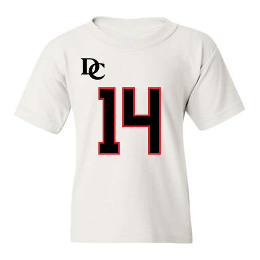 Davidson - NCAA Football : Landon Smart - White Replica Shersey Youth T-Shirt