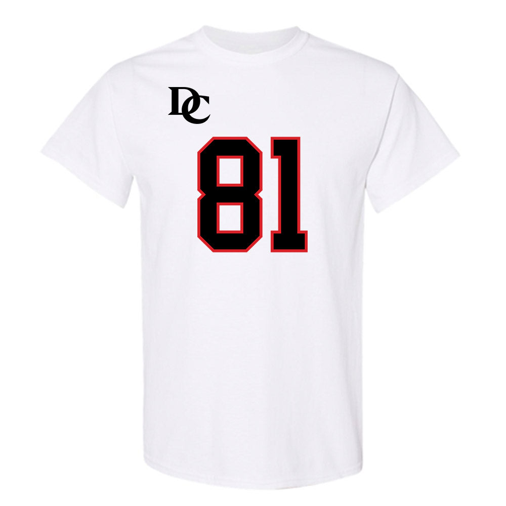 Davidson - NCAA Football : Alani Ajigbotosho - White Replica Shersey T-Shirt