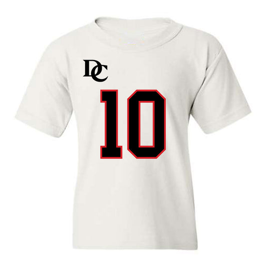 Davidson - NCAA Football : AJ Adams - White Replica Shersey Youth T-Shirt