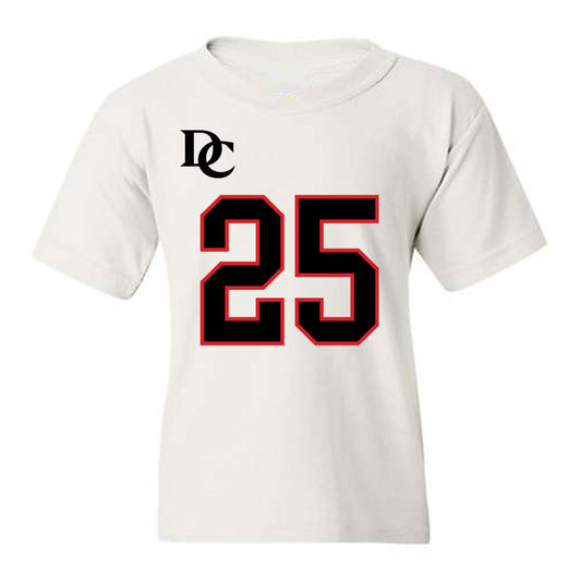 Davidson - NCAA Football : Shay Ragland - White Replica Shersey Youth T-Shirt-0
