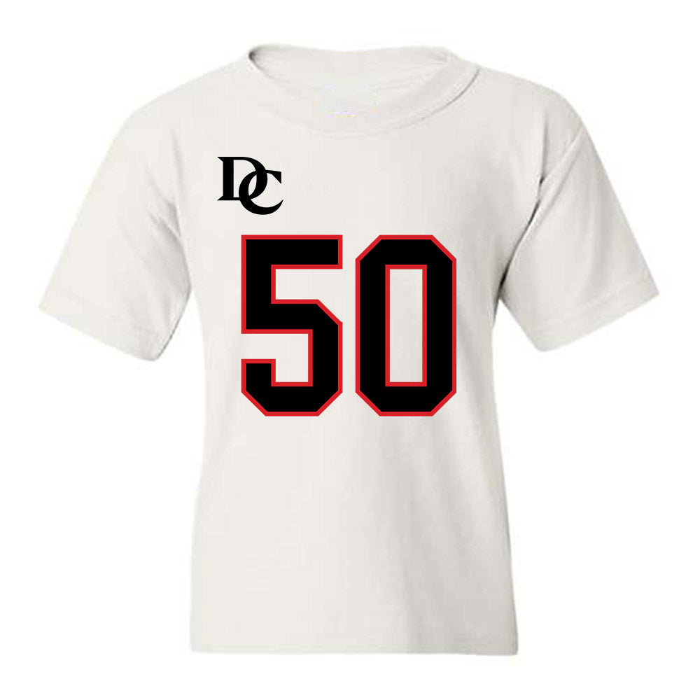 Davidson - NCAA Football : Carson Coffman - White Replica Shersey Youth T-Shirt-0