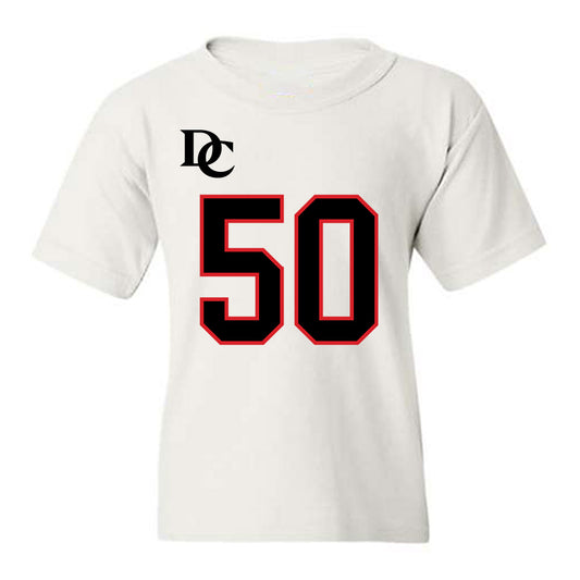 Davidson - NCAA Football : Carson Coffman - White Replica Shersey Youth T-Shirt-0