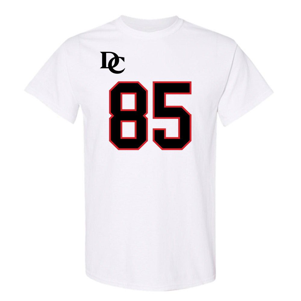 Davidson - NCAA Football : Jack Perozek - White Replica Shersey T-Shirt-0