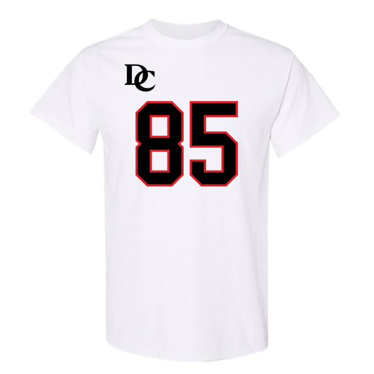 Davidson - NCAA Football : Jack Perozek - White Replica Shersey T-Shirt-0