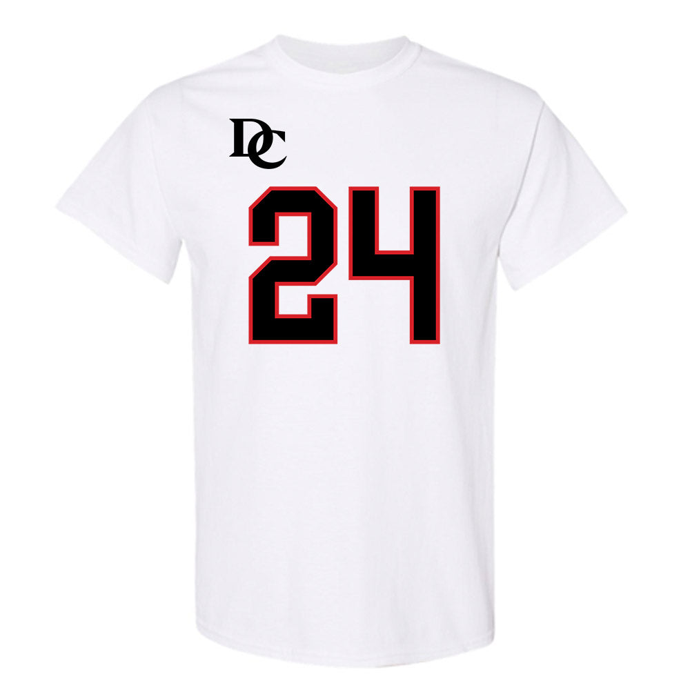 Davidson - NCAA Football : Brodey Berg - White Replica Shersey T-Shirt-0