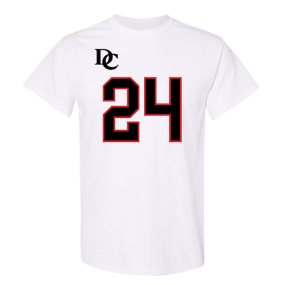 Davidson - NCAA Football : Brodey Berg - White Replica Shersey T-Shirt-0