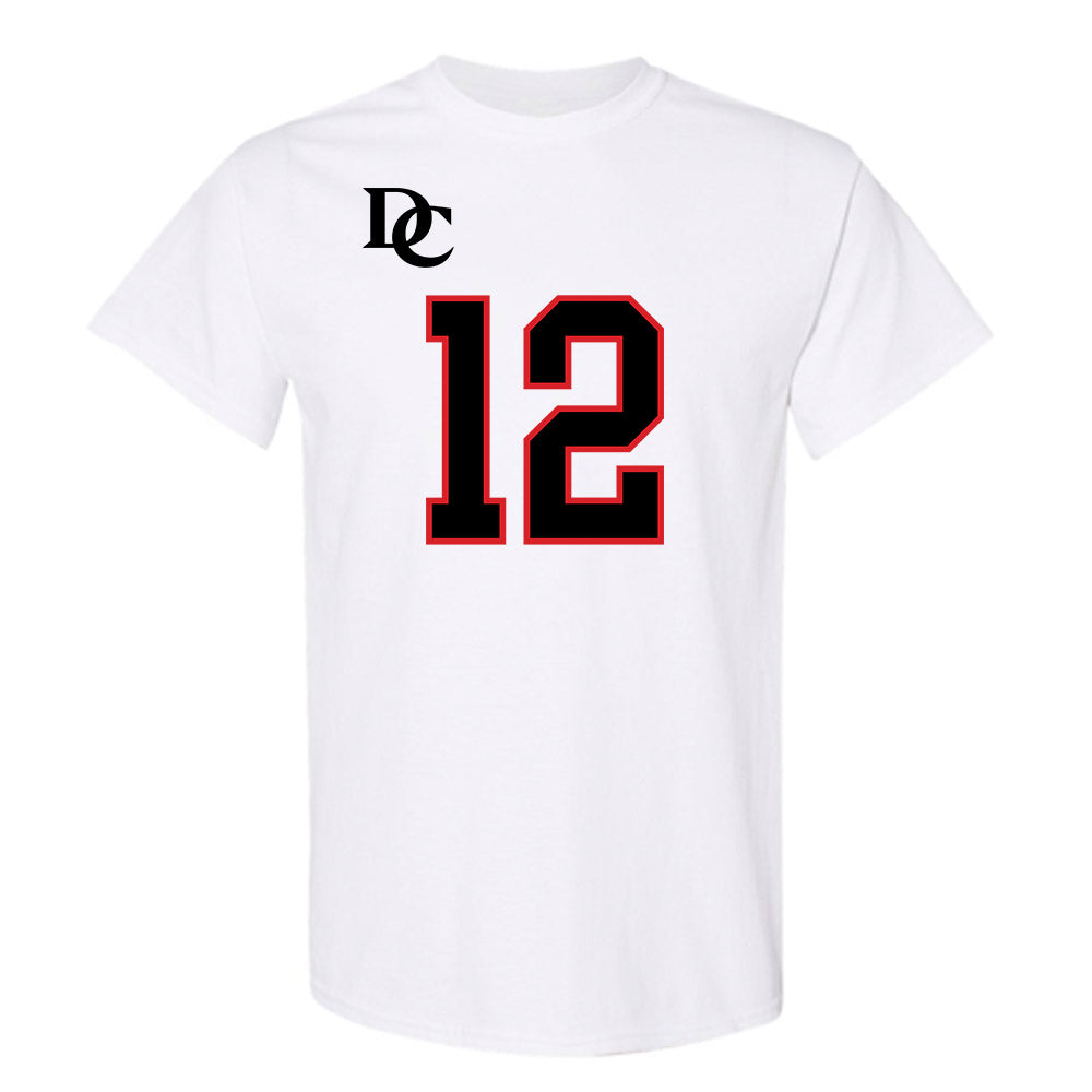 Davidson - NCAA Football : Christian Lyons - White Replica Shersey T-Shirt-0